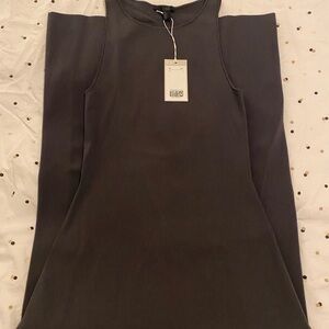 COS Charcoal Knit Tank Maxi Dress